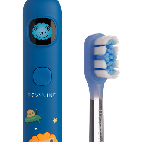 Электрическая звуковая зубная щетка Revyline RL 095 Kids, Blue и по всему Казахстану в интернет-магазине Revyline.kz