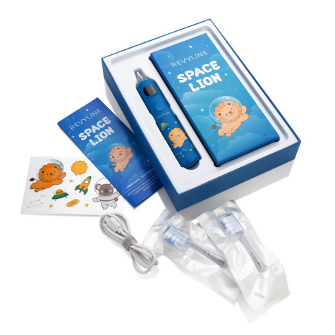 Электрическая звуковая зубная щетка Revyline RL 095 Kids, Blue и по всему Казахстану в интернет-магазине Revyline.kz