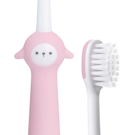 Детская зубная щетка Revyline Sheep 3+ с песочными часами, розовая и по всему Казахстану в интернет-магазине Revyline.kz