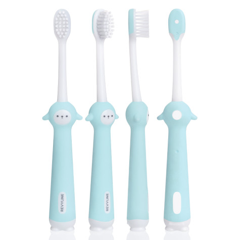 Детская зубная щетка Revyline Sheep 3+ с песочными часами, голубая и по всему Казахстану в интернет-магазине Revyline.kz