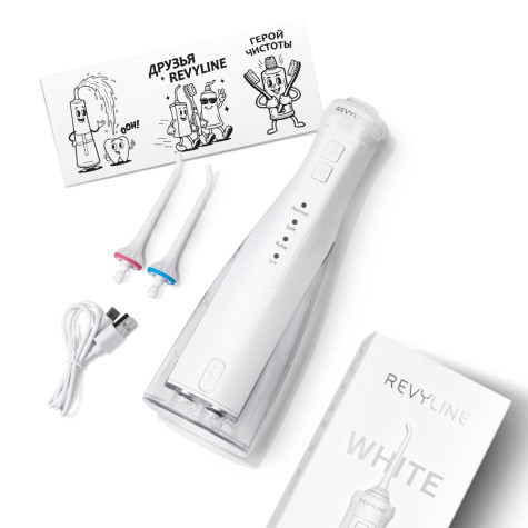 Портативный ирригатор Revyline RL 230, White и по всему Казахстану в интернет-магазине Revyline.kz