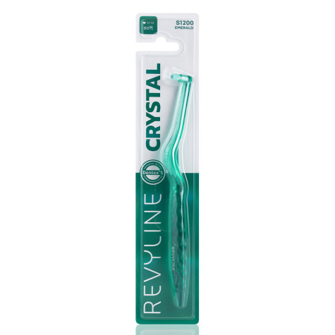 Зубная щетка Revyline S1200 Crystal Emerald, монопучковая и по всему Казахстану в интернет-магазине Revyline.kz