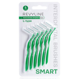 Ершики межзубные Revyline Smart L-type, размер 5 (0,80 мм) зеленые, 6 шт.